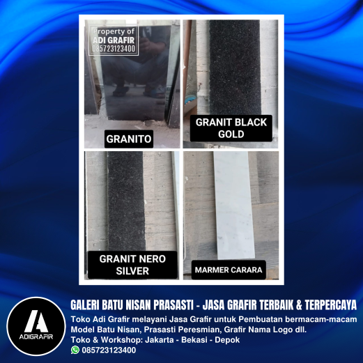 Pilihan & Jenis Bahan Grafir