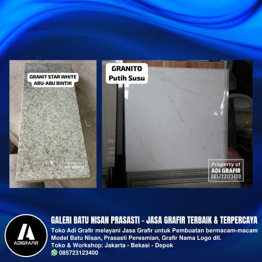 Pilihan & Jenis Bahan Grafir