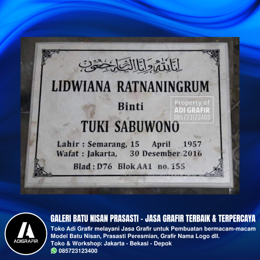 Ide Konsep Nama Tulisan pada Batu Nisan Muslim