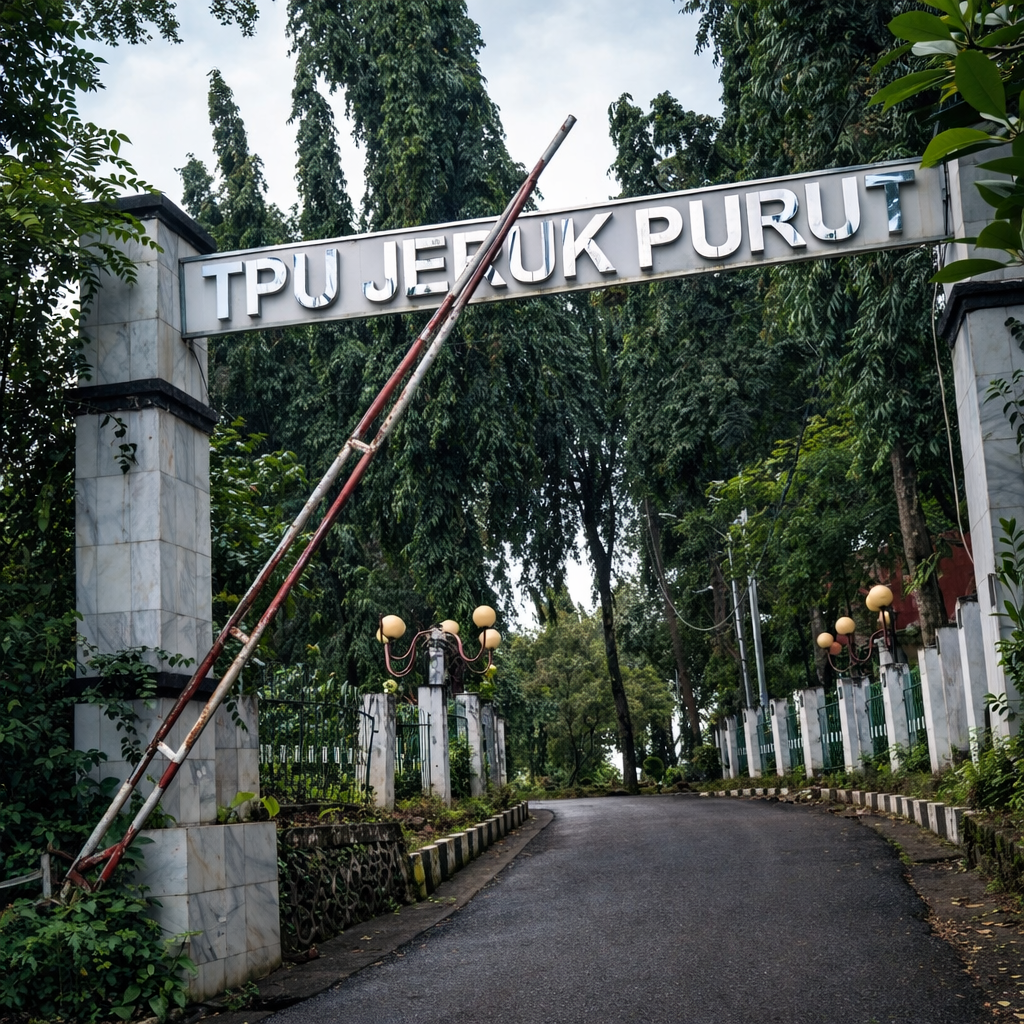 Batu Nisan di TPU Jeruk Purut Jakarta Selatan