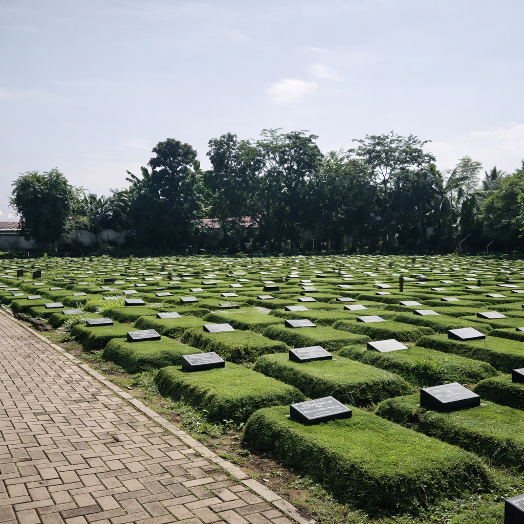 Batu Nisan di TPU Kampung Kandang Jakarta Selatan dan Depok